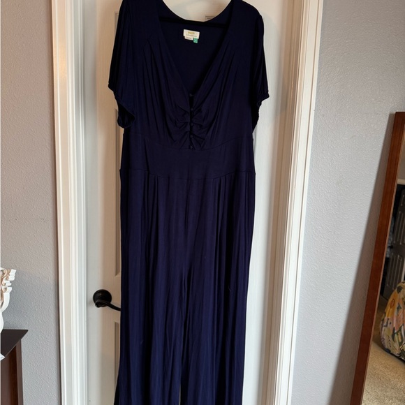Anthropologie Maeve Imaginarium Jumpsuit Navy size 2X - Picture 5 of 10